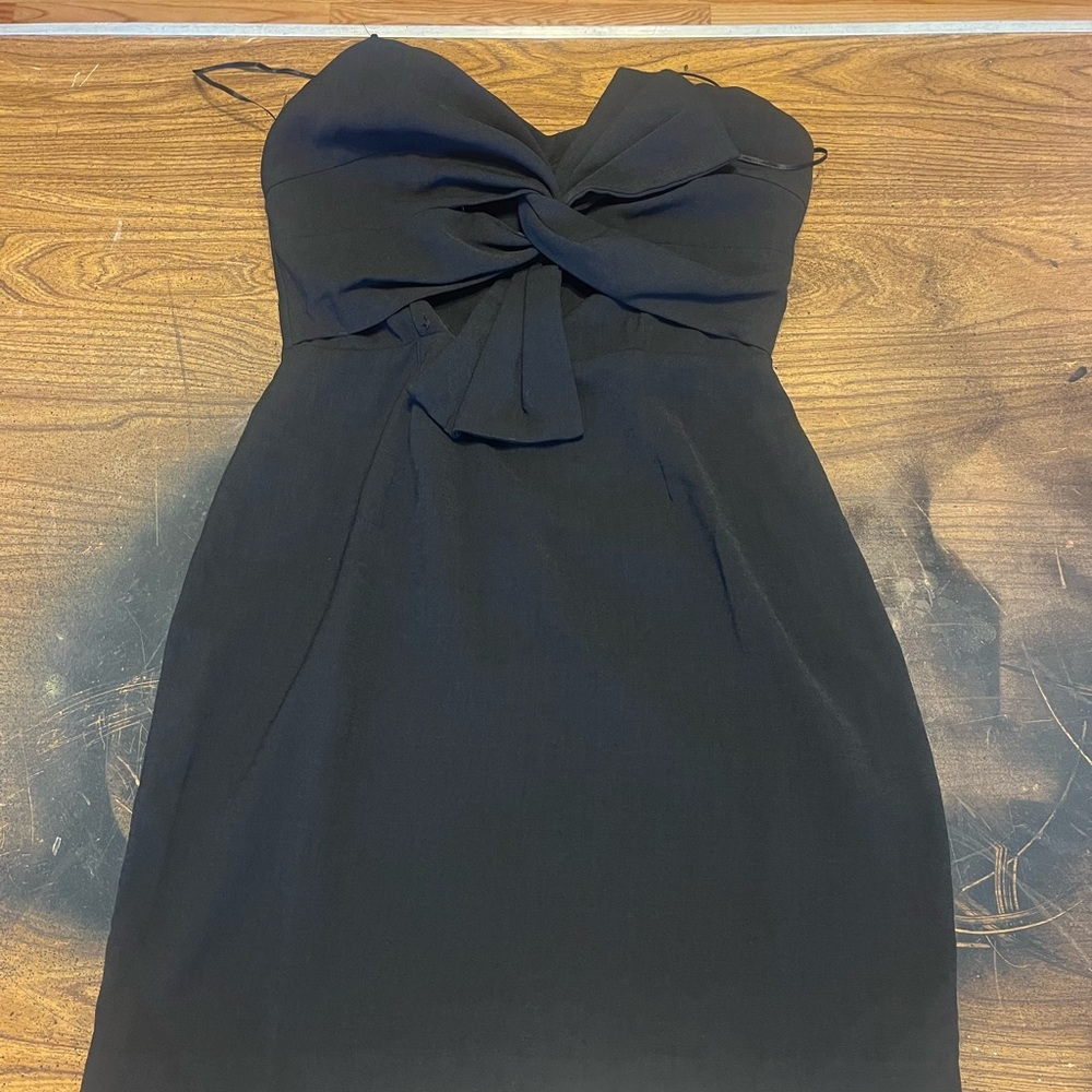 Lush Elegant Black Strapless Dress